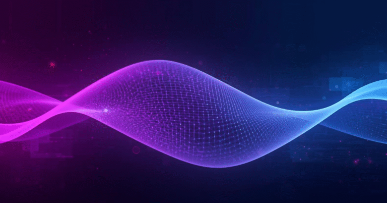 Bild, welches eine grafische Welle zeigt passend zum Artikel für Generative Engine Optimization (GEO)