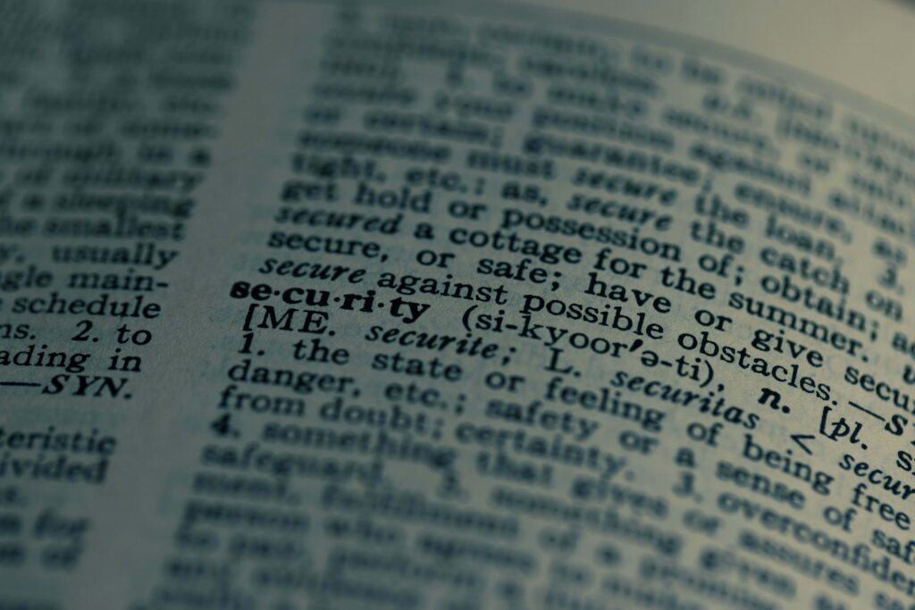 Bild von Wörterbuch, Konzept "Definitorische Sätze"